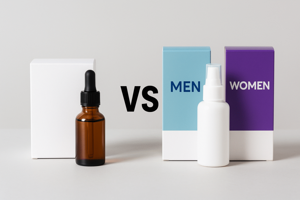 Laduti vs. Regaine Männer & Frauen