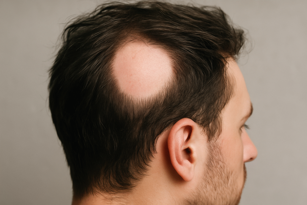 kreisrunder Haarausfall