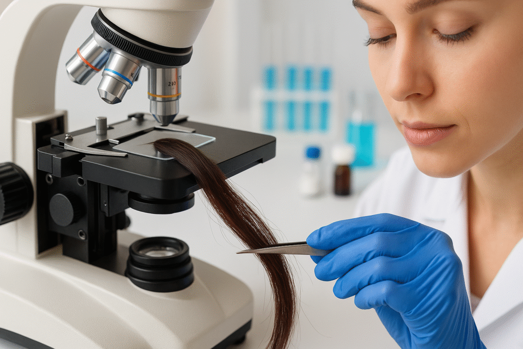 mikroskopische Haaranalyse